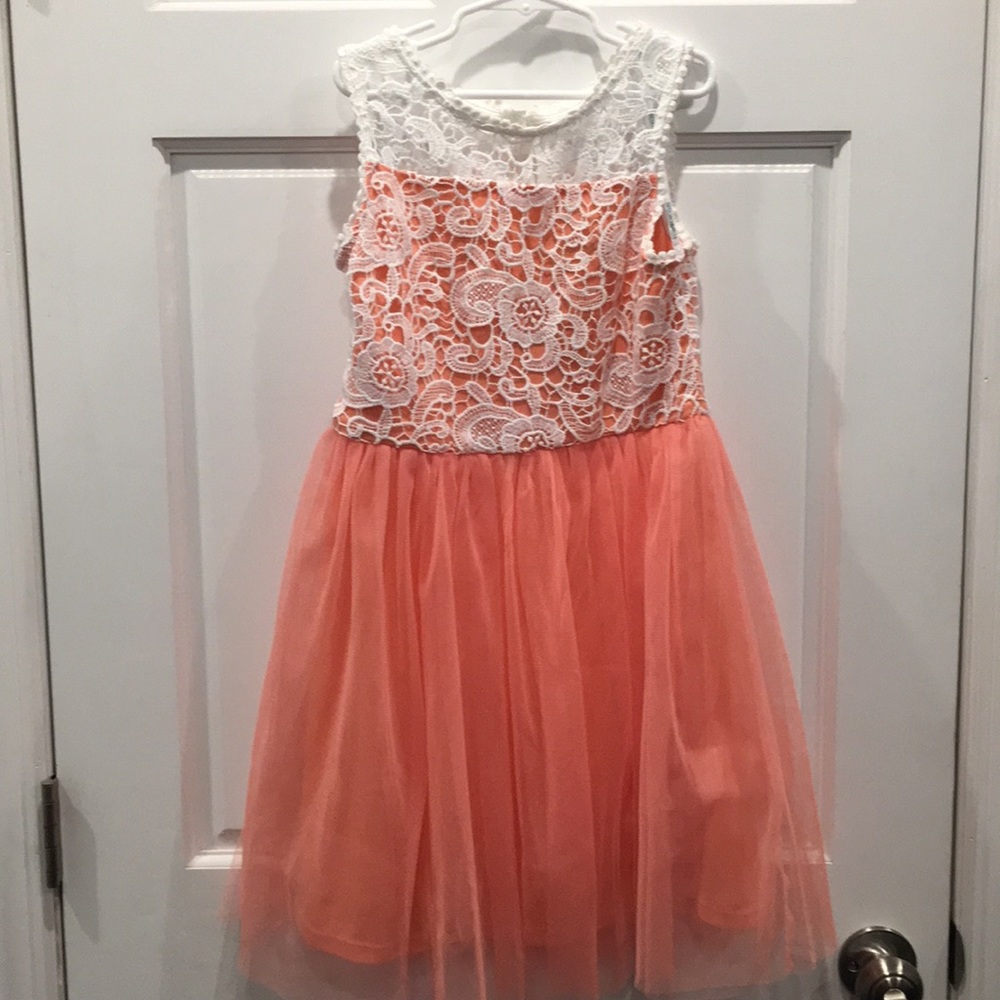 Beautiful Sequin hearts girls dress, size 12